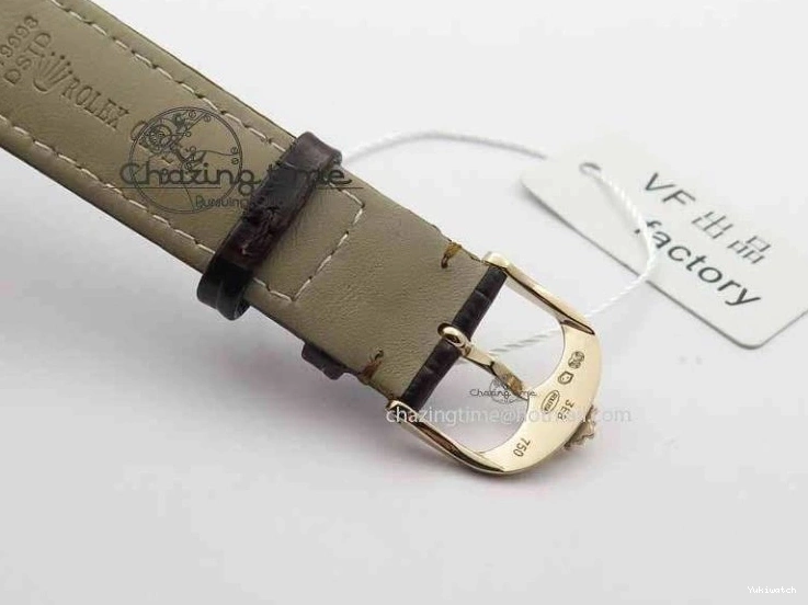 Dial White Stick Brown Best Leather A3165 Strap VF Date Cellini Edition Markers On RG 0910